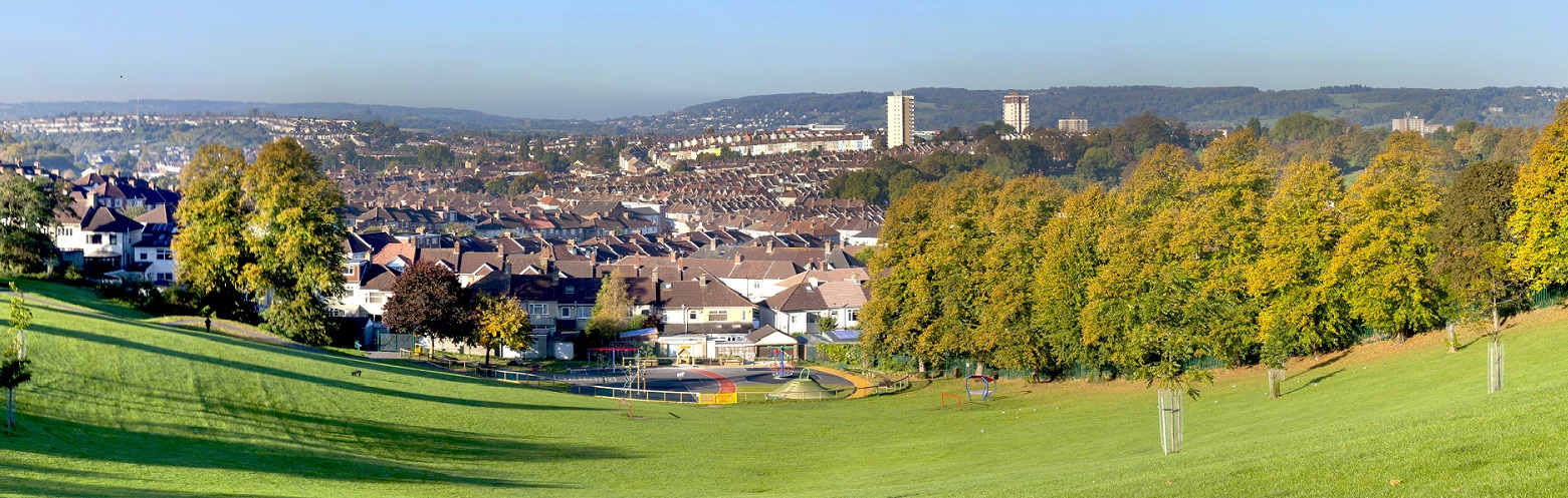 View from Perret Park across the city